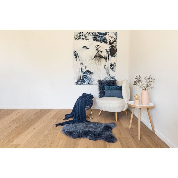 Mėlynas dirbtinis kailis Tiseco Home Studio Sheepskin, 60 x 90 cm-image-1