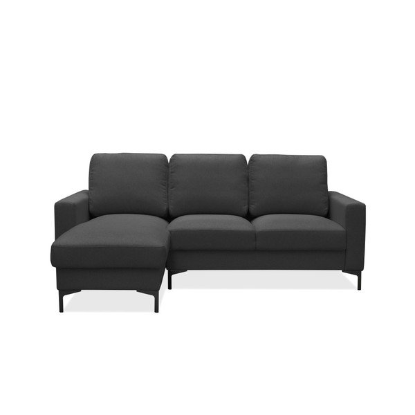 Tamsiai pilka kampinė sofa "Cosmopolitan" dizainas Atlanta, kairysis kampas