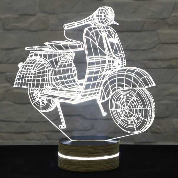 3D stalinis šviestuvas Motociklas
