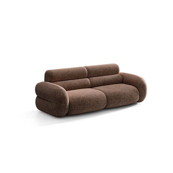 Rudos spalvos sofa iš šenilinio audinio 220 cm Neo – Micadoni 