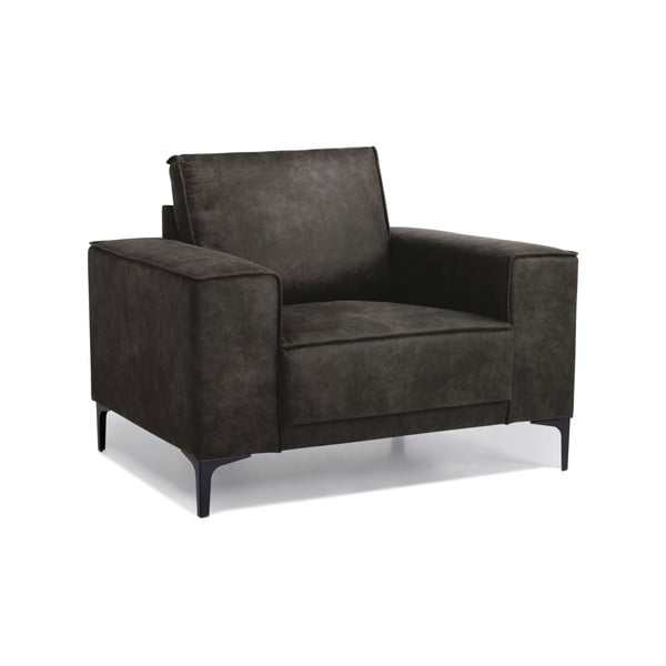 Antracito pilkos spalvos dirbtinės odos krėslas Scandic Copenhagen Preston