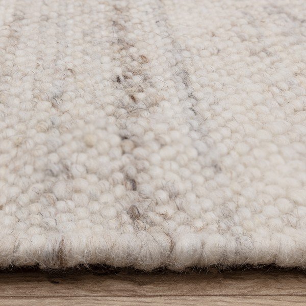 Apverčiamas/rankų darbo dramblio kaulo spalvos iš vilnos mišinio kilimas 200x290 cm Birkdale Ivory – Asiatic Carpets-image-4