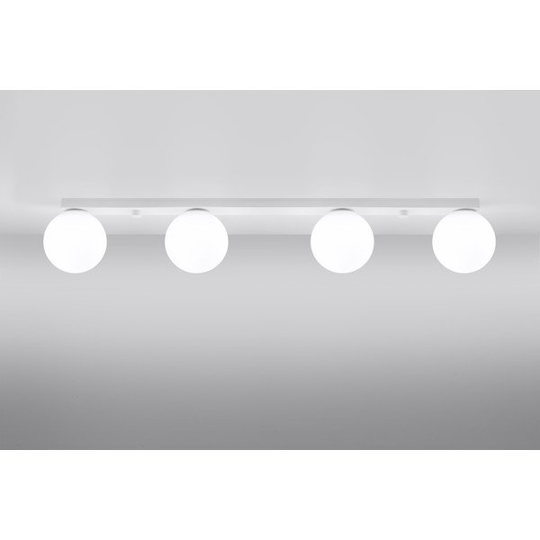 Baltos spalvos lubinis šviestuvas ø 12 cm su stiklo gaubtu Umerta – Sollux-image-2