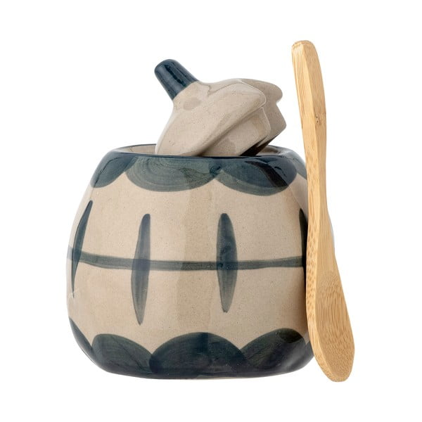 Akmens masės pieno ąsočių ir cukrinių rinkinys Allium - Bloomingville-image-2