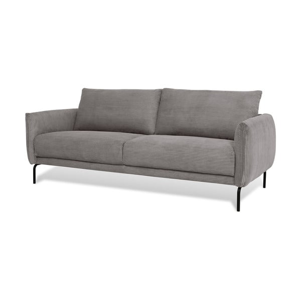 Iš kordinio velveto sofa šviesiai pilkos spalvos 212 cm Venray – Scandic-image-2