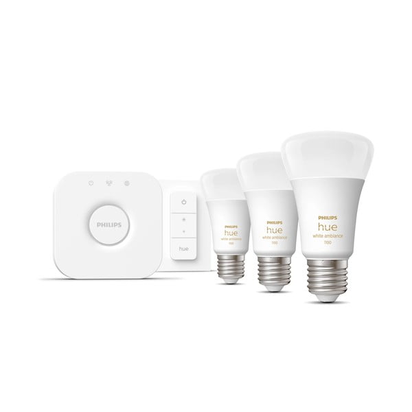 Išmanaus apšvietimo rinkiniai 5 vnt. 11 W E27, White ambiance – Philips Hue