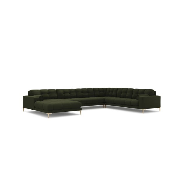 Kampinė sofa žalios spalvos (su dešiniuoju kampu) Bali – Cosmopolitan Design-image-3