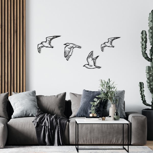 Iš metalo didelio formato sieninės dekoracijos 4 vnt. 100x24 cm Zevahir – Wallity-image-4