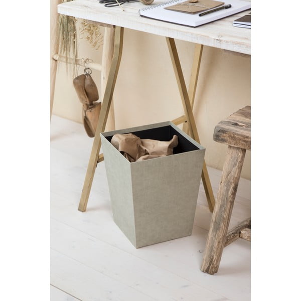 Smėlio spalvos šiukšliadėžė biurui Sofia Canvas Paper Laminate – Bigso-image-1