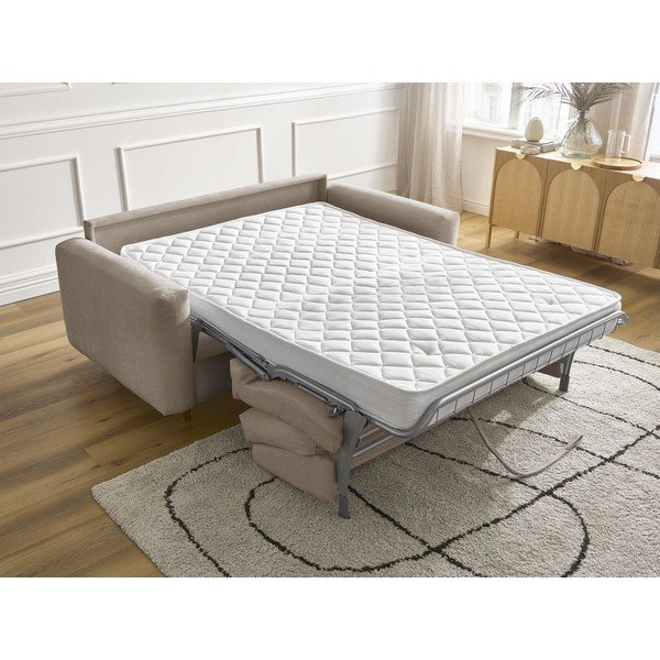 Taupe spalvos sofa miegojimui/sulankstoma 220 cm Cocoone – Bobochic Paris-image-1