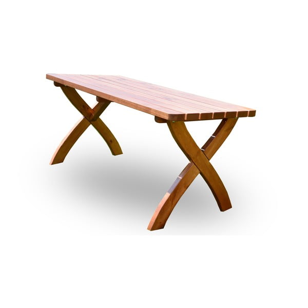 Sodo valgomojo stalas iš pušies medienos 160x70 cm Strong - Rojaplast