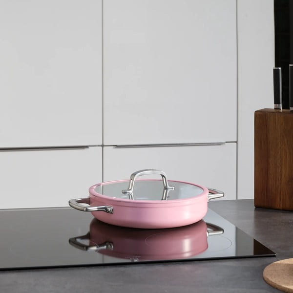 Keptuvė su dangčiu/su keramine danga ø 28 cm tegame Meda 3.0 – FABINI-image-1