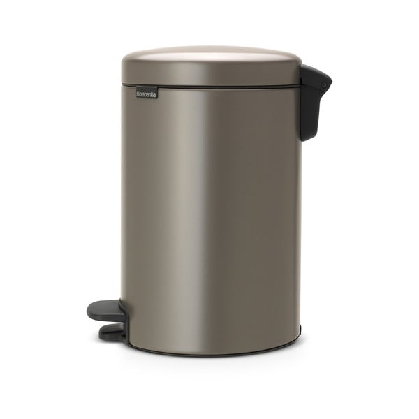 Iš plieno šiukšliadėžė pilkos spalvos su pedalu 12 l NewIcon – Brabantia