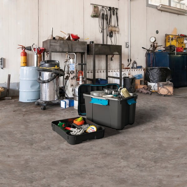 Iš plastiko daiktadėžė juodos spalvos su dangčiu 73,5x44,5x46 cm Scuba Box – KIS-image-4