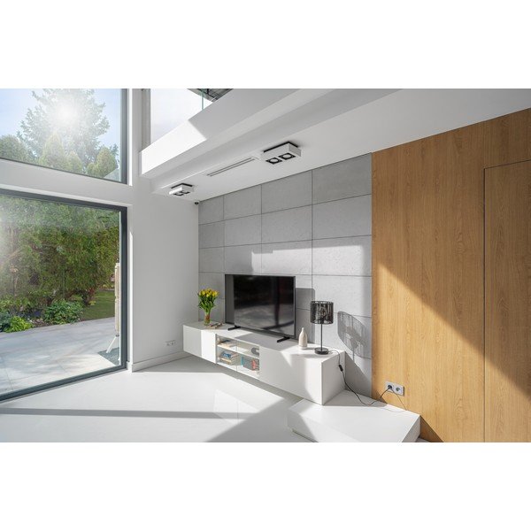 Stalinis šviestuvas juodos spalvos (aukštis 48 cm) su pintos nendrės gaubtu Foresto – GTV-image-4