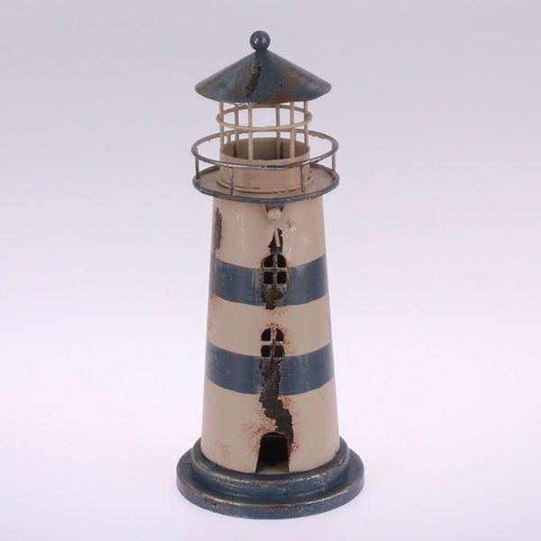 Metalinė pakabinama žvakidė "Blue Lighthouse", 22 cm