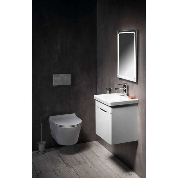 Iš keramikos praustuvas baltos spalvos 40x35 cm City – Sapho-image-3