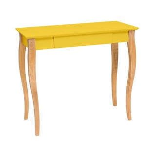 Geltonas rašomasis stalas Ragaba Lillo, 85 cm ilgio