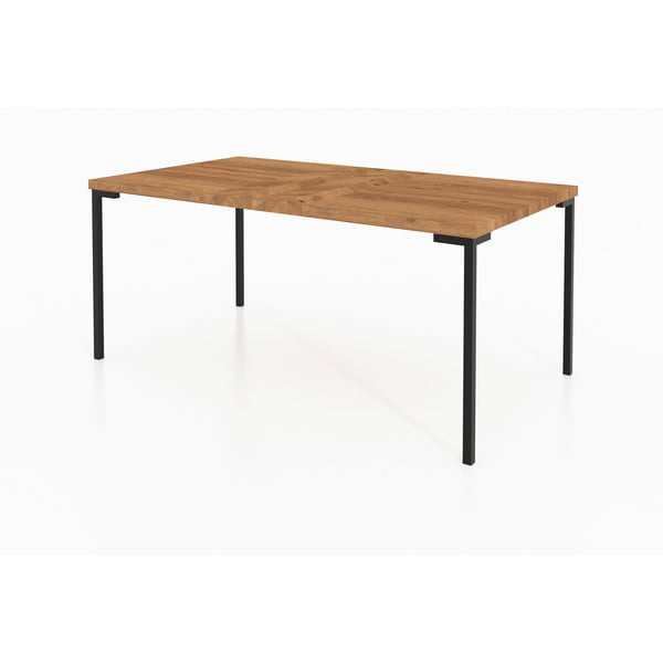 Natūralios spalvos ąžuolinis kavos staliukas 60x80 cm Abies - The Beds-image-4