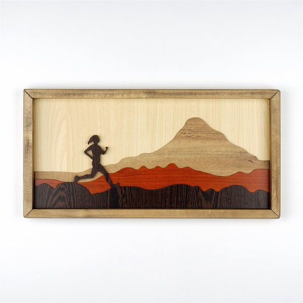Medinis paveikslas Kate Louise Running Woman, 50 x 25 cm