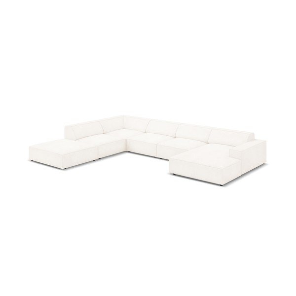 Smėlio spalvos kampinė sofa (kairysis kampas) Jodie - Micadoni Home-image-4