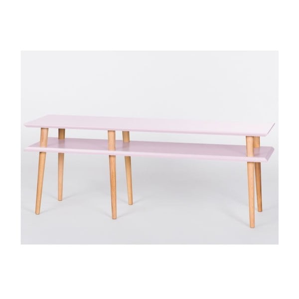 Kavos staliukas "Mugo Pink", 119 cm (plotis) ir 45 cm (aukštis)