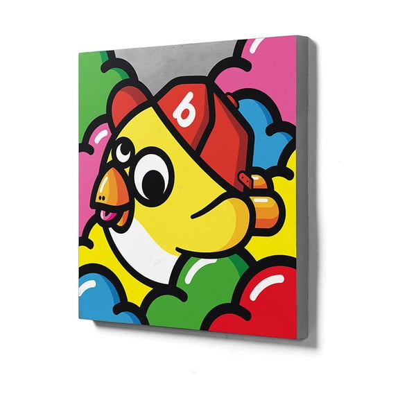 Betoninė sienų dekoracija Lyon Béton Oiseau Volant Jaune, 60 x 60 cm-image-1