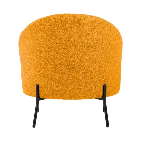 Iš boucle krėslas ochros spalvos Noble – Leitmotiv-image-4