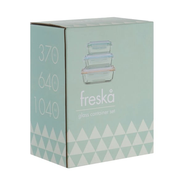 Maisto laikymo indai iš stiklo /iš silikonas 3 vnt. Freska – Premier Housewares-image-1