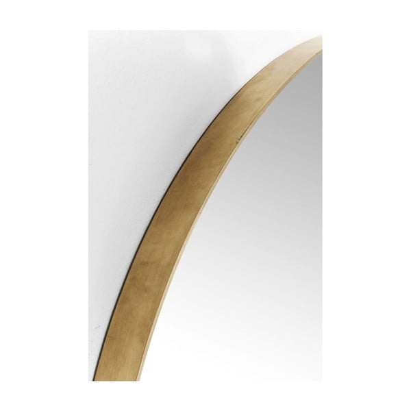 Apvalus veidrodis su žalvario rėmu Kare Design Round Curve, ⌀ 100 cm-image-4