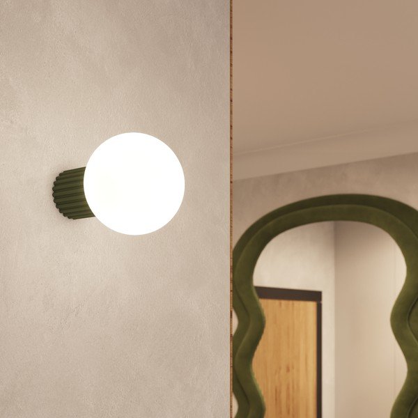 Žalios spalvos sieninė lempa ø 12 cm Orbital – Sollux-image-1