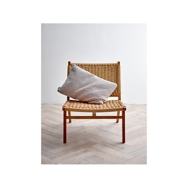 Smėlio spalvos pagalvė iš medvilnės ir vilnos mišinio Södahl Wave Knit, 40 x 60 cm-image-3