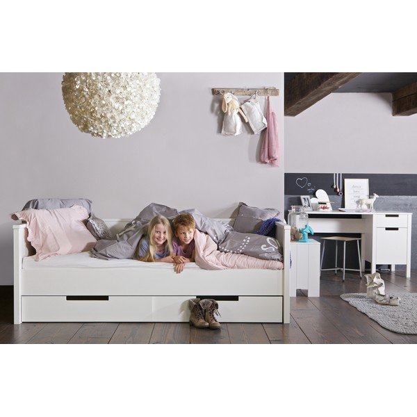 Balta lova-sofa Jade WOOOD, 90 x 200 cm-image-1