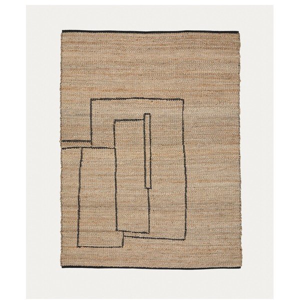 Apverčiamas/rankų darbo natūralios spalvos iš džiuto kilimas 200x300 cm Velira – Kave Home