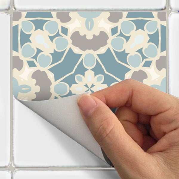 24 dekoratyvinių sieninių lipdukų rinkinys "Ambiance Underwater Garden", 15 x 15 cm-image-3