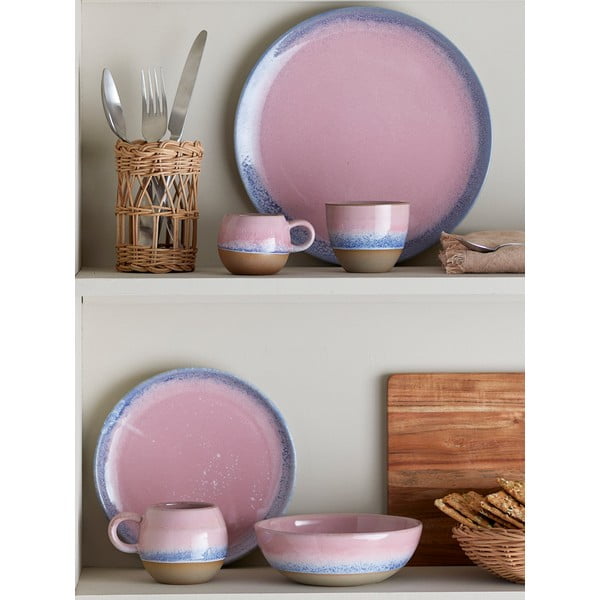 Šviesiai rožinės spalvos iš akmens masės lėkštė ø 20 cm Paula – Bloomingville-image-1