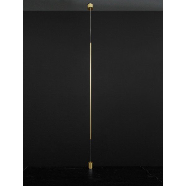 Žalvario spalvos iš aliuminio pastatomas šviestuvas LED (aukštis 300 cm) Elettra – Nova Luce-image-4