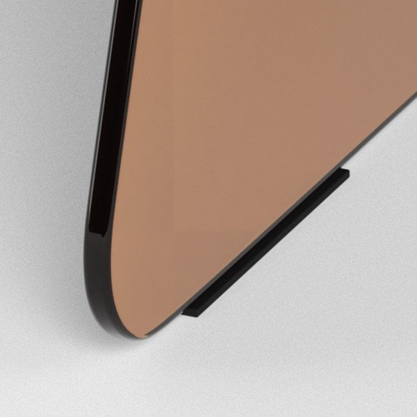 Rudos spalvos iš stiklo apvalios formos kavos staliukas ø 80 cm Samos – Actona-image-3