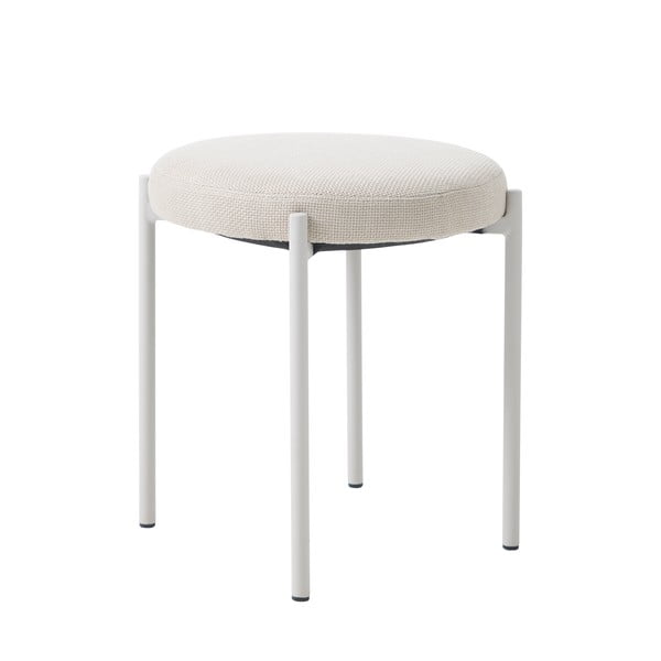 Kreminės spalvos iš metalo taburetė Pelican – Unique Furniture