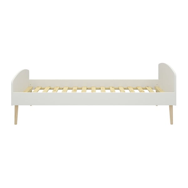 Kreminės ir baltos spalvos viengulė lova Steens Soft Line, 90 x 200 cm