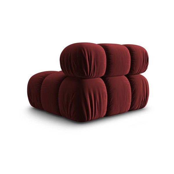 (modulinė) modulinė sofa raudonos spalvos iš velveto Bellis – Micadoni Home-image-4