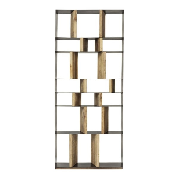 "Kare Design Storm" perdirbtos pušies medienos knygų spinta-image-3