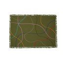 Žalia medvilninė antklodė 200x140 cm Outline - Hübsch