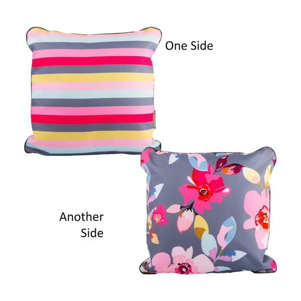 Navigate Floral&Stripe dvipusė lauko pagalvėlė
