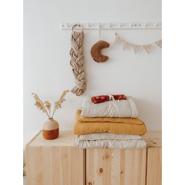 Smėlio spalvos lininis lovelės komplektas Sand - Moi Mili-image-3