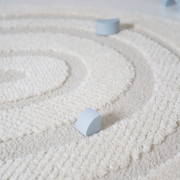 Vaikiškas kilimas kreminės spalvos ø120 cm Rainbow Dream S – Nattiot-image-4