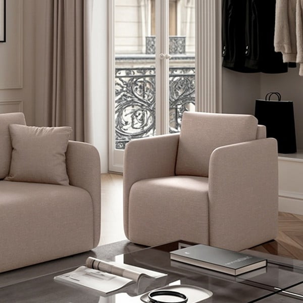 Smėlio spalvos krėslas Chaum – Rodier-image-3
