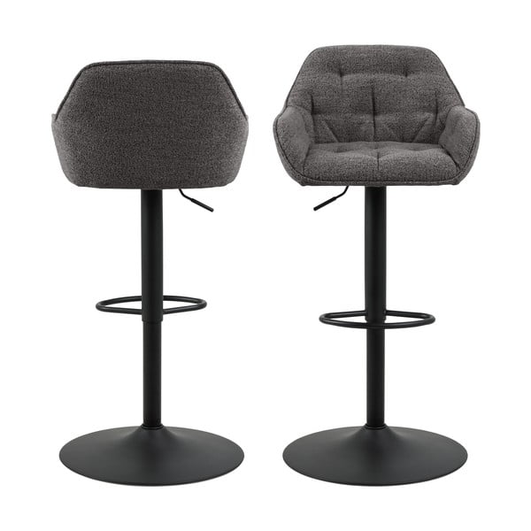 Su pasukimo funkcija baro taburėtės tamsiai pilkos spalvos 2 vnt. 109 cm Brooke – Actona-image-3