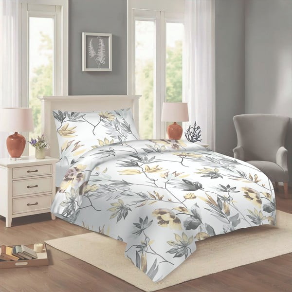 Baltos spalvos iš medvilnės viengulė patalynė 140x200 cm Darina – Cotton House