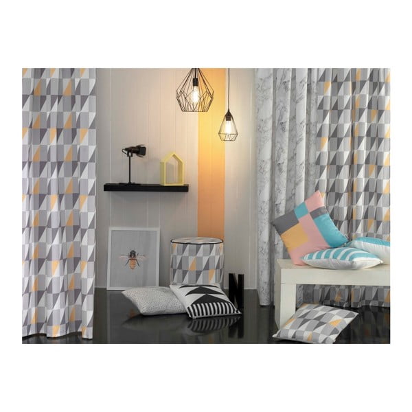 Juodai baltas užvalkalas Mike & Co. NEW YORK Pinky Light Stripes, 43 x 43 cm-image-1